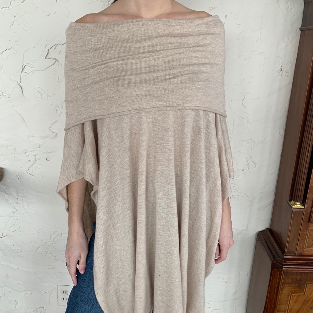 DILLARD’S poncho with cowl neck